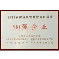 安徽省200強企業